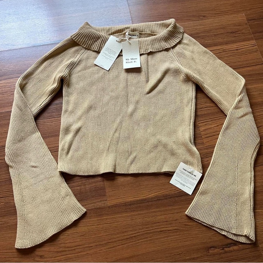 My Mum Made it- Soft Knit Off the Shoulder Top - Picture 2 of 7